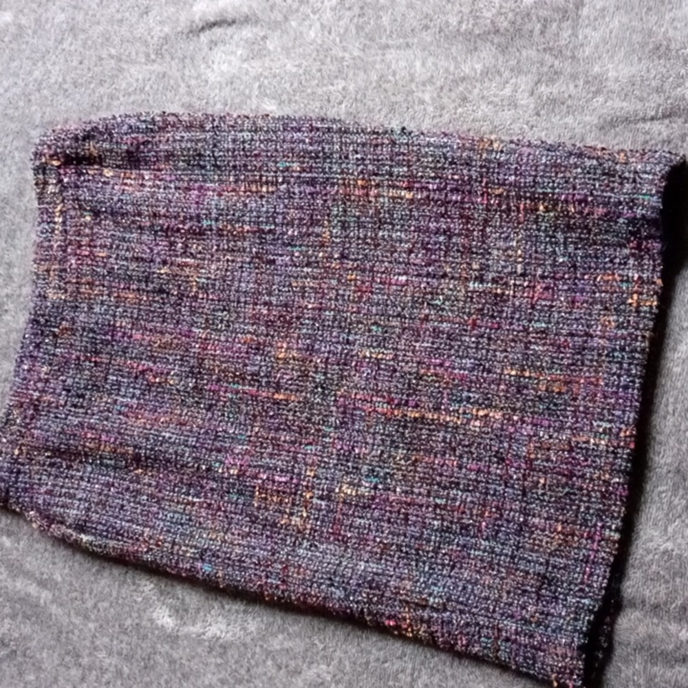 Pure Collection rainbow multicolor boucle pencil skirt